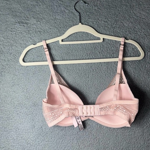 Victoria's Secret Bra Womens 32DD Pink Incredible Lightly Lined Plunge‎ Bra - Picture 3 of 9